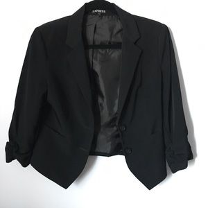 EUC Black 3/4 sleeve Express blazer, size 6